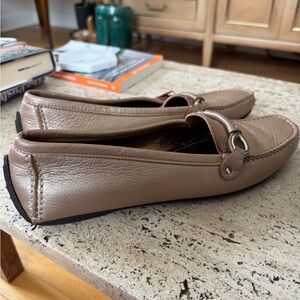 Salvatore Ferragamo Tan Leather Loafers